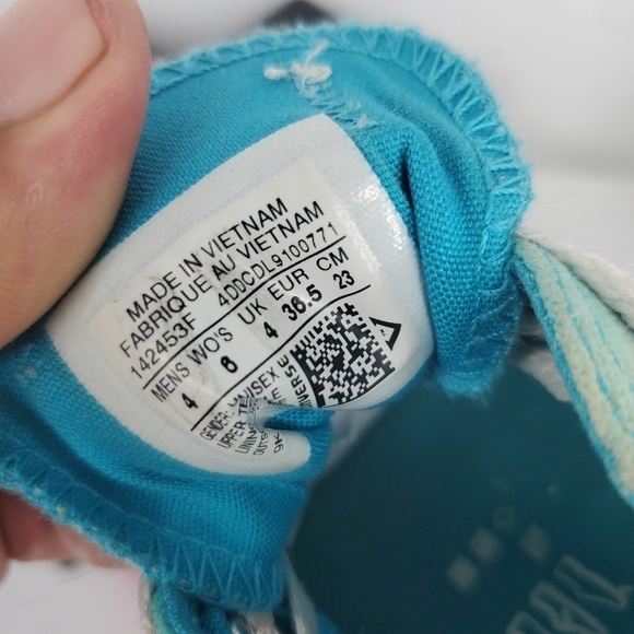 Converse Shoes M4 W6 All Star Chuck Taylor 142453F Turquoise Sneaker - Picture 3 of 11